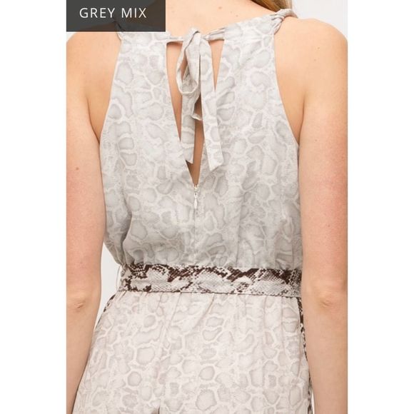 Mystree Animal Print Jumpsuit MED $84 - Picture 12 of 12
